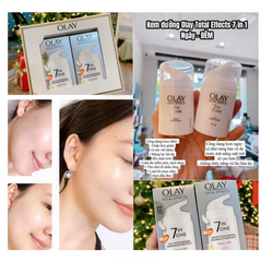 Set kem dưỡng da ngày và đêm Olay Total Effects 7 in One 37ml - dẹp da , làm sáng da , bản UK