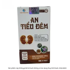 AN TIỂU ĐÊM Chiết Xuất Náng Hoa Trắng, Bồ Quân - Tăng Cường Chức Năng Thận (30 Viên)