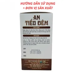 AN TIỂU ĐÊM Chiết Xuất Náng Hoa Trắng, Bồ Quân - Tăng Cường Chức Năng Thận (30 Viên)
