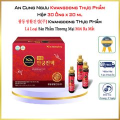 An Cung Ngưu Kwangdong Angung Jinaek 30 Lọ x 20ml Hỗ Trợ Hoạt Huyết Lưu Thông Máu