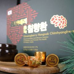 An Cung Ngưu Bổ Não Trầm Hương Hàn Quốc Hongnok Chimhyanghwan Hộp 32 Viên Giúp Lưu Thông Mạch máu