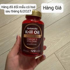 Dầu Nhuyễn Thể Vitamins Khoáng Chất Antarctic Krill Oil 2000mg Lọ 120 Viên Omega-3 EPA, DHA Hàng USA