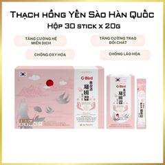 Hồng Sâm Yến Sào G-Bird Daedong Hàn Quốc Dạng Thạch Hộp 30 Stick x 20g Tăng Cường Đề Kháng, Đẹp Da