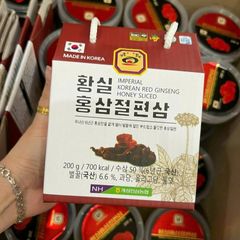 Hồng Sâm Thái Lát Mật Ong 200g Nonghyup Hàn Quốc Hỗ Trợ Giảm Mệt Mỏi, Suy Nhược Cơ Thể Giá Ưu Đãi Hấp Dẫn