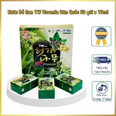 Nước Bổ Gan TW Hovenia Cao Cấp Hàn Quốc, Hộp 30 Gói x 70ml Giúp Thanh Nhiệt Giải Độc Cơ Thể