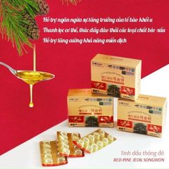 Tinh Dầu Thông Đỏ Chính Phủ Hàn Quốc RedpineJeoksongwon Hộp 180 Viên Phòng Tiểu Đường, Mỡ Máu, Huyết Áp