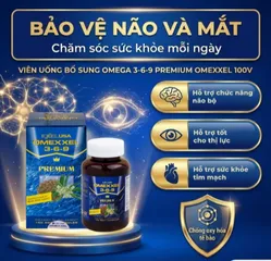 Viên uống hỗ trợ tốt cho não và mắt Omexxel 3-6-9 Premium (100 viên)
