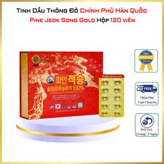 Tinh Dầu Thông Đỏ Chính Phủ Hàn Quốc Pine Jeok Song Gold 120 Viên Hỗ Trợ Người Tiểu Đường, Mõ Máu