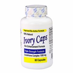 Viên uống Trắng Da - Cải Thiện Sắc Tố Da Ivory Caps Glutathione Complex 1500 mg 60 viên - S/P Chuẩn Mỹ