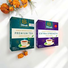 Hộp trà Dilmah Extra Strength 100 túi lọc - Trà đen thơm ngon, giúp tăng cường tinh thần, cho người yêu trà đích thực.