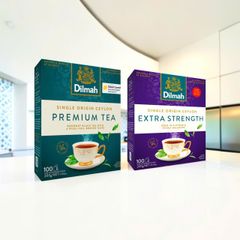Hộp trà túi lọc Dilmah Extra Strength 100 túi - Trà Ceylon đậm đà, tiện lợi cho cuộc sống bận rộn