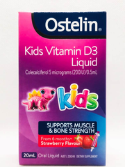  Vitamin D nước cho bé Ostelin Vitamin D Liquid Kids 20ml