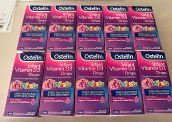 hỗ trợ xương và đề kháng cho bé Ostelin Infant Vitamin D3 Drops 2.4ml