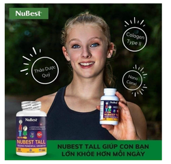 iên Uống Tăng Chiều Cao Nubest Tall 10+ Cho Bé Từ 10 Tuổi - Hỗ Trợ Phát Triển Chiều Cao Tối Ưu - Sản Phẩm Mỹ