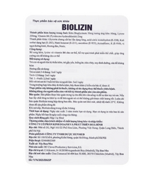 Siro bổ sung kẽm, lysine và vitamin B6 cho trẻ Biolizin (50ml)