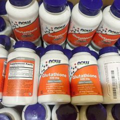 Viên uống Trắng Da - Cải Thiện Sắc Tố Da Now Glutathione 500 mg 60 viên - S/P Chuẩn Mỹ