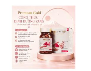 Viên uống cung cấp vitamin và khoáng chất cho phụ nữ chuẩn bị mang thai Premom Gold Jpanwell (60 viên)