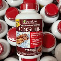 Ổn định đường huyết Trunature CinSulin USA 200 viên