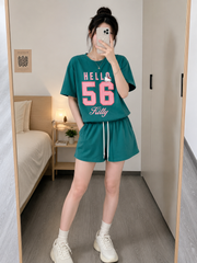 Bộ thun cotton hello kitty đáng yêu cute cho nữ, đồ bộ nữ, đồ bộ bé gái 45-60kg