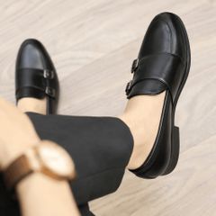 ( BAN L66 ) Giày lười MonkStrap sành điệu trẻ trung, Giày chụp kỷ yếu đi tiệc giá rẻ đế cao su đúc chống trượt có khâu