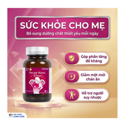 Viên uống Precare Mama Diamond cung cấp các vitamin, khoáng chất cho phụ nữ mang thai (30 viên)