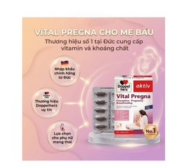 Viên uống bổ sung vitamin và khoáng chất cho phụ nữ mang thai Doppelherz Aktiv Vital Pregna (Hộp 30 viên)