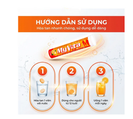 Viên sủi giúp bổ sung Vitamin MyVita Multi SPM vị cam (20 viên)