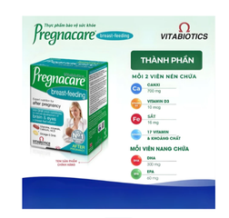 Viên bổ sung vitamin và khoáng chất cho phụ nữ cho con bú Vitabiotics Pregnacare Breast Feeding (6 vỉ x 14 viên)