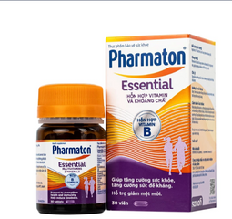 Viên uống Pharmaton Essential Multivitamins Minerals hỗn hợp Vitamin và khoáng chất, tăng cường sức khỏe (30 viên)