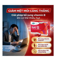 Viên uống bổ sung vitamin nhóm B NAT B MEGA We care (3 vỉ x 10 viên)