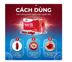 Viên uống bổ sung vitamin nhóm B NAT B MEGA We care (3 vỉ x 10 viên)