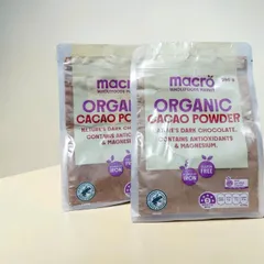 Bột Cacao Organic Macro 250g Dùng Làm Bánh Và Đồ Uống