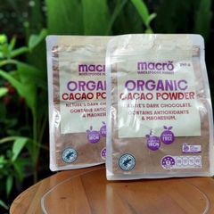 Macro Organic Cacao Powder 250g Bột Cacao Hữu Cơ Gói 250g