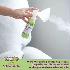 Xịt Xông Mũi Họng Phun Sương Boogies Micro-Mist Saline Inhaler Mỹ 50gr