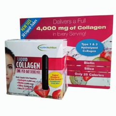 Collagen Dạng Nước Hương Vị Dâu Applied Nutrition Liquid Collagen [30 ống x 10 mL] - Hỗ Trợ Da/Móng/Tóc - S/P Chuẩn Mỹ