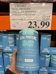 Bột Collagen Thủy Phân Không Hương Vị Vital Proteins Collagen Peptides Unflavored - Giải Pháp Làm Đẹp Da/Móng/Tóc Từ Bên Trong - S/P Chuẩn Mỹ