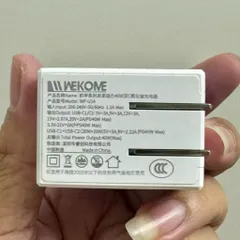 Củ Sạc Nhanh 40W WEKOME GaN WP-U14 - 2 Cổng Type C Sạc Nhanh PD/PPS Công Nghệ GaN Nhỏ Gọn