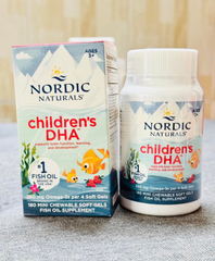 Viên Dầu Cá Cho Bé Nordic Naturals Children's DHA Vị Dâu, Sáng Mắt, Phát Triển Trí Não 180 viên