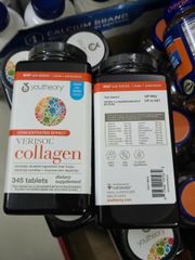 [Mẫu Mới] Viên uống Youtheory Concentrated Effect Verisol® Collagen 345 viên - Giải Pháp Trẻ Hoá Làn Da - Nuôi Dưỡng Móng/Tóc & Khớp - S/P Chuẩn Mỹ