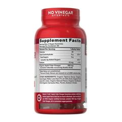 Kẹo Dẻo Giấm Táo Hữu Cơ Nature's Truth Organic Apple Cider Vinegar Gummies - 120 viên - Hỗ Trợ Giảm Cân & Duy Trì Vóc Dáng Thon Gọn - S/P Chuẩn Mỹ