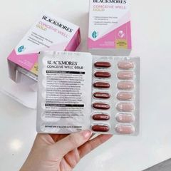 Viên uống Tăng Khả Năng Thụ Thai Tự Nhiên Blackmores Conceive Well Gold 56 viên - Cải Thiện Chất Lượng Trứng - Hỗ Trợ Sức Khỏe Sinh Sản Nữ Giới - S/P Chuẩn Úc