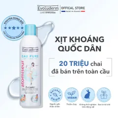 Xịt khoáng dưỡng ẩm, làm dịu và bảo vệ da Evoluderm Atomiseur Eau Pure 400ml