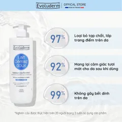 Sữa Tẩy Trang Evoluderm Giúp Làm Sạch, Dưỡng Ẩm Và Mềm Mịn Làn Da 500ml (QT)