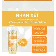 Sữa Rửa Mặt Vitamin C Evoluderm thiên nhiên thuần chay, làm sạch sâu dưỡng da trắng sáng 500ml (QT)