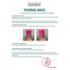 Nước Tẩy Trang không cồn Evoluderm thiên nhiên thuần chay, làm sạch sâu, da mịn màng 500ml (QT)