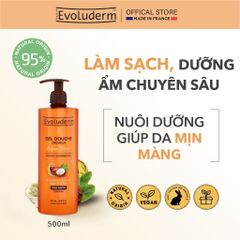 Gel Tắm Dưỡng Ẩm Evoluderm Giúp Làm Sạch Và Nuôi Dưỡng Làn Da 500ml