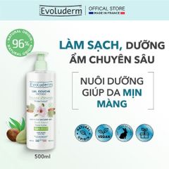 Gel Tắm Dưỡng Ẩm Evoluderm Giúp Làm Sạch Và Nuôi Dưỡng Làn Da 500ml
