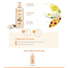 Gel Tắm Evoluderm Dưỡng Ẩm Mềm Mại Chiết Xuất Bơ Hạt Mỡ Karite 500ml
