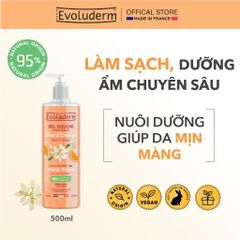 Sữa tắm Dưỡng da Evoluderm dưỡng da mịn màng, mùi hương dịu nhẹ 500ml (QT)