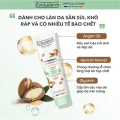 Tẩy tế bào chết mặt Evoluderm thiên nhiên thuần chay giúp làm sạch da, giảm mụn, trắng da 150ml (QT)